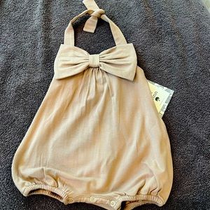 NWT Kate Quinn Bow Halter Romper 0-3 Months